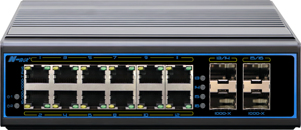 千兆4光12電PoE網(wǎng)管/NIE8124PGM