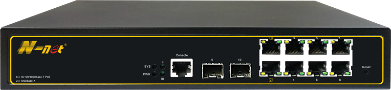 千兆2光8電網(wǎng)管型PoE/NC3082SPGM